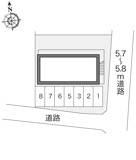 ★手数料０円★海老名市国分北１丁目　月極駐車場（LP）